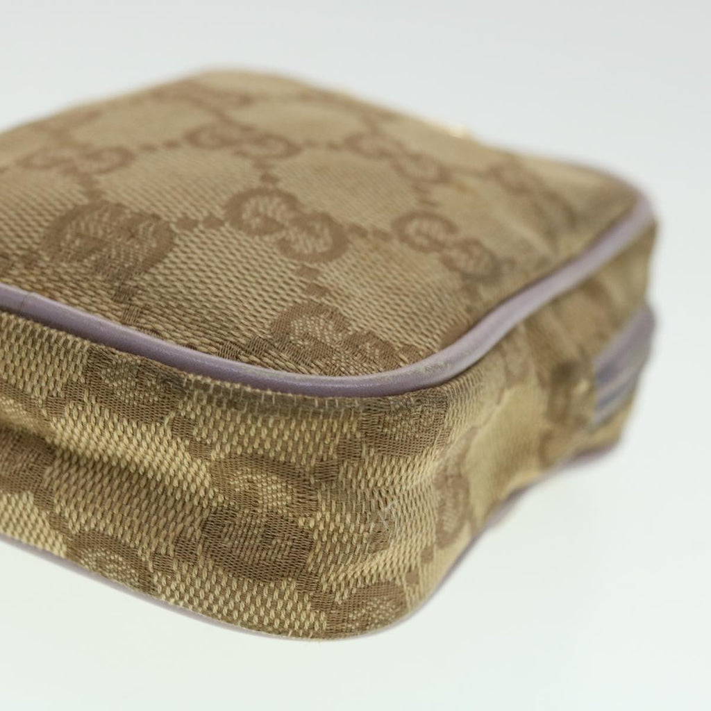 GUCCI GG Canvas Pouch 2Set Black Beige am3271