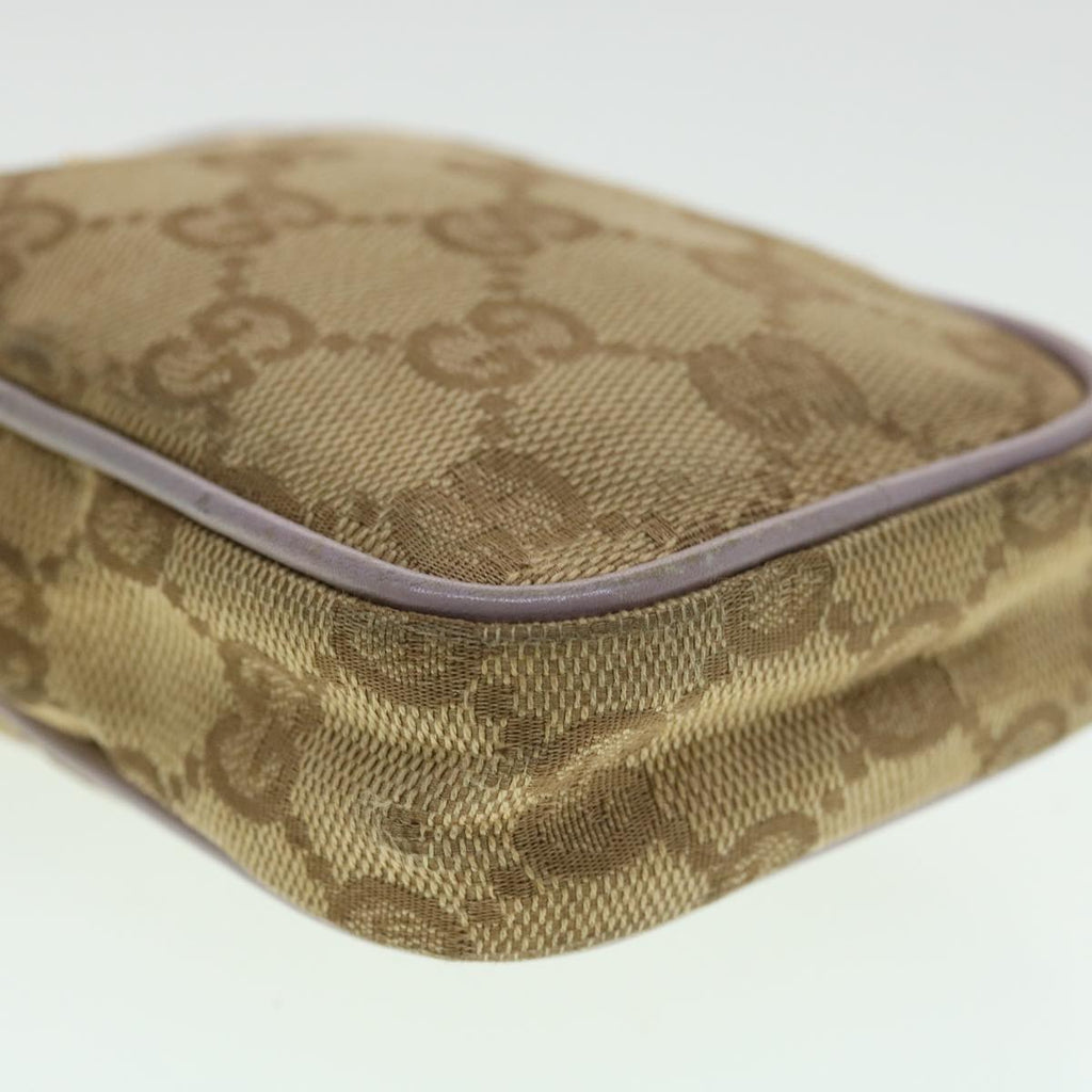GUCCI GG Canvas Pouch 2Set Black Beige am3271