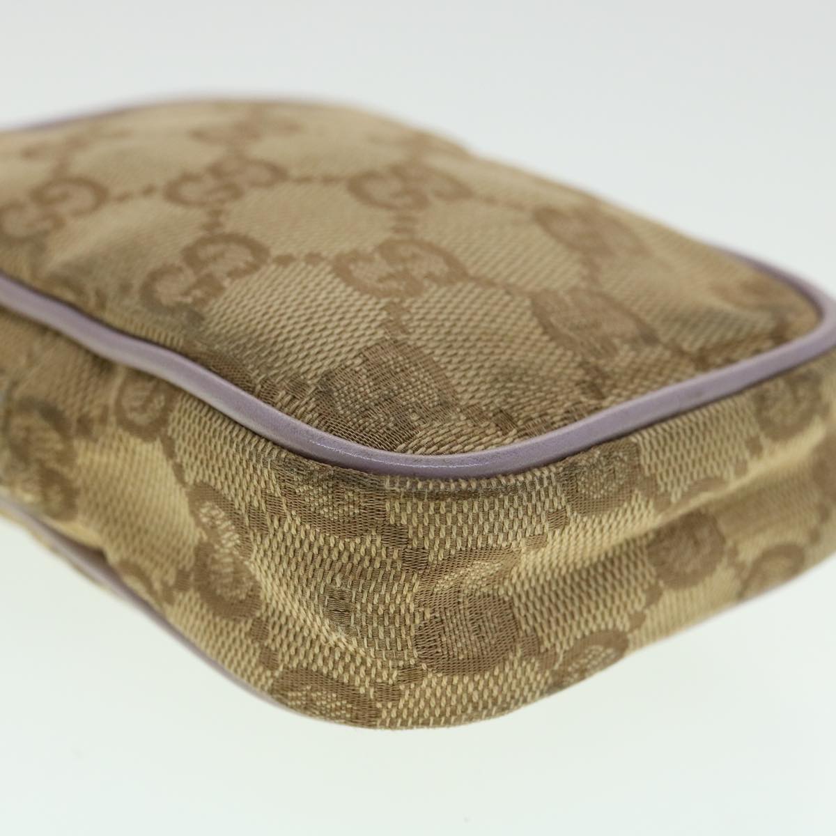 GUCCI GG Canvas Pouch 2Set Black Beige am3271