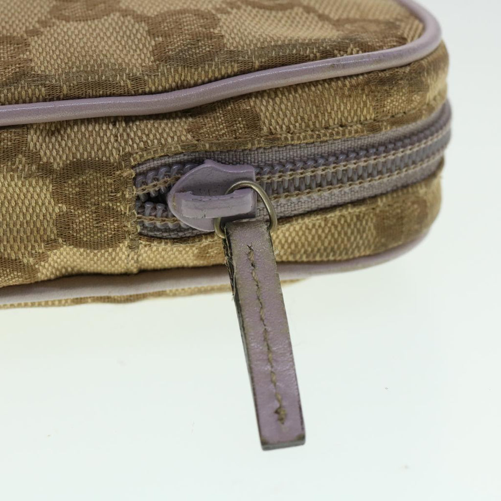 GUCCI GG Canvas Pouch 2Set Black Beige am3271