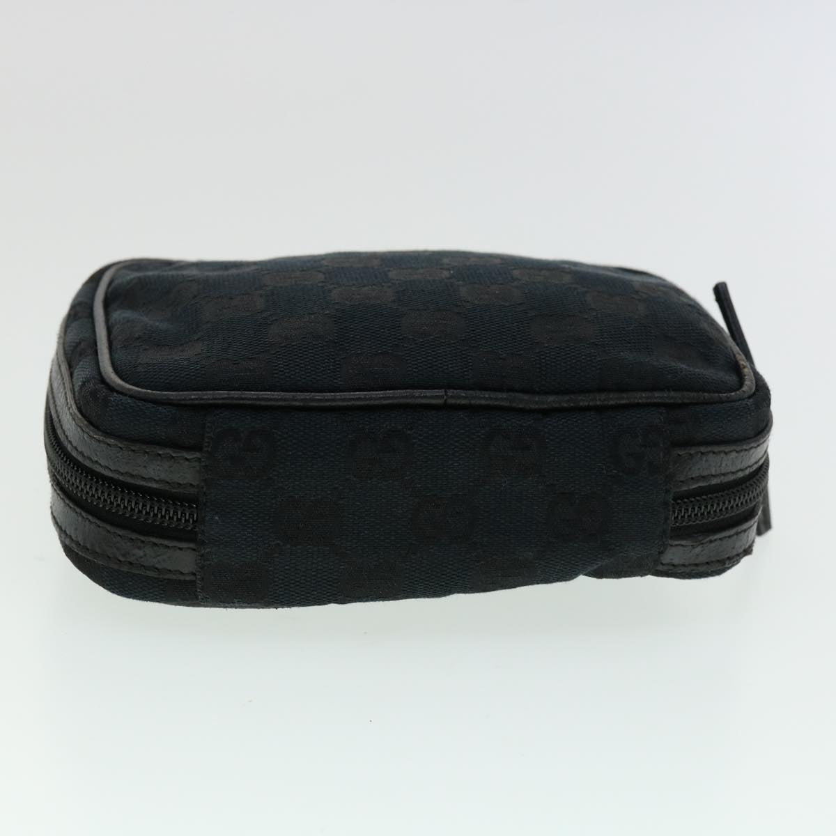GUCCI GG Canvas Pouch 2Set Black Beige am3271