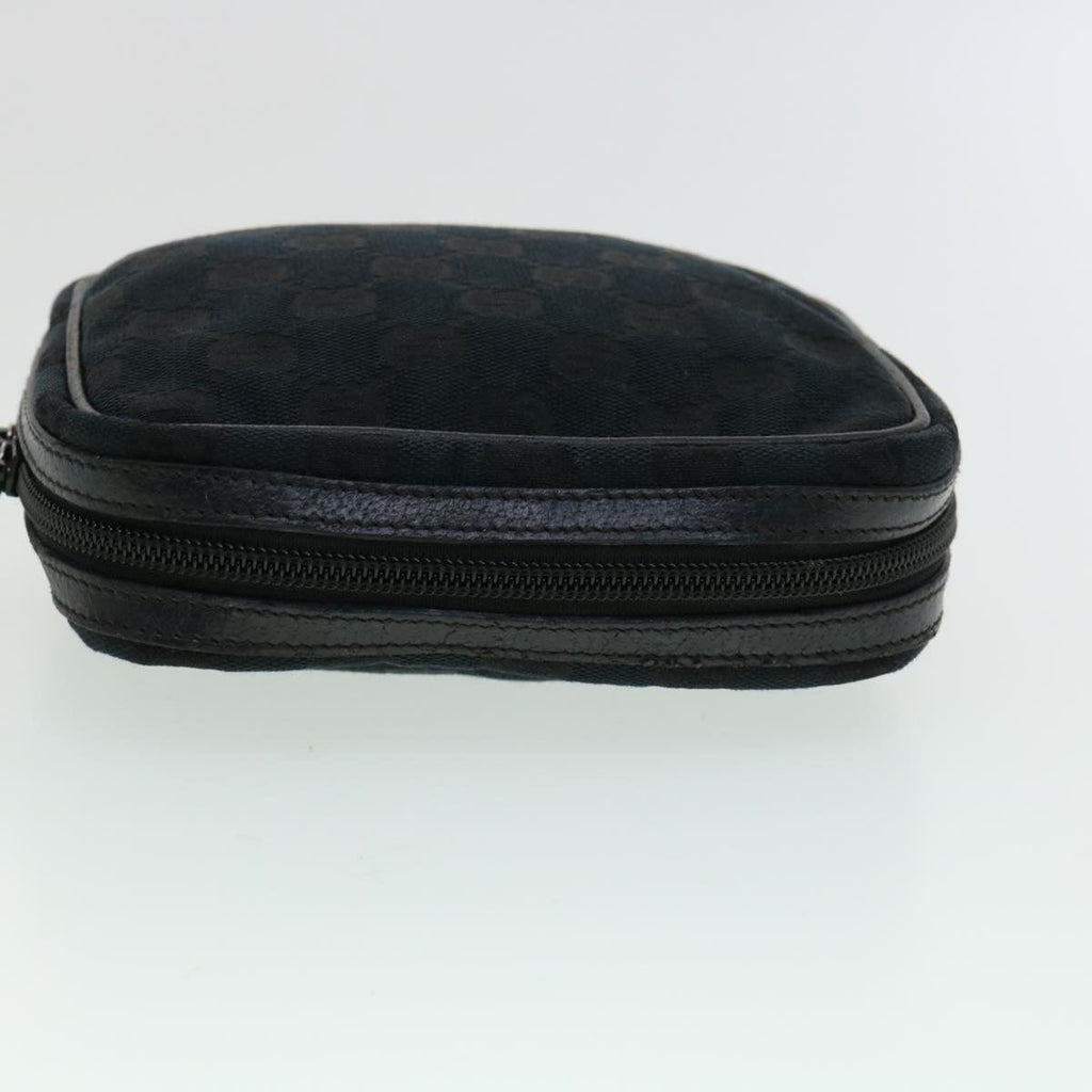 GUCCI GG Canvas Pouch 2Set Black Beige am3271
