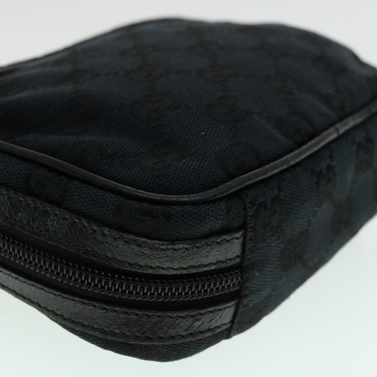 GUCCI GG Canvas Pouch 2Set Black Beige am3271