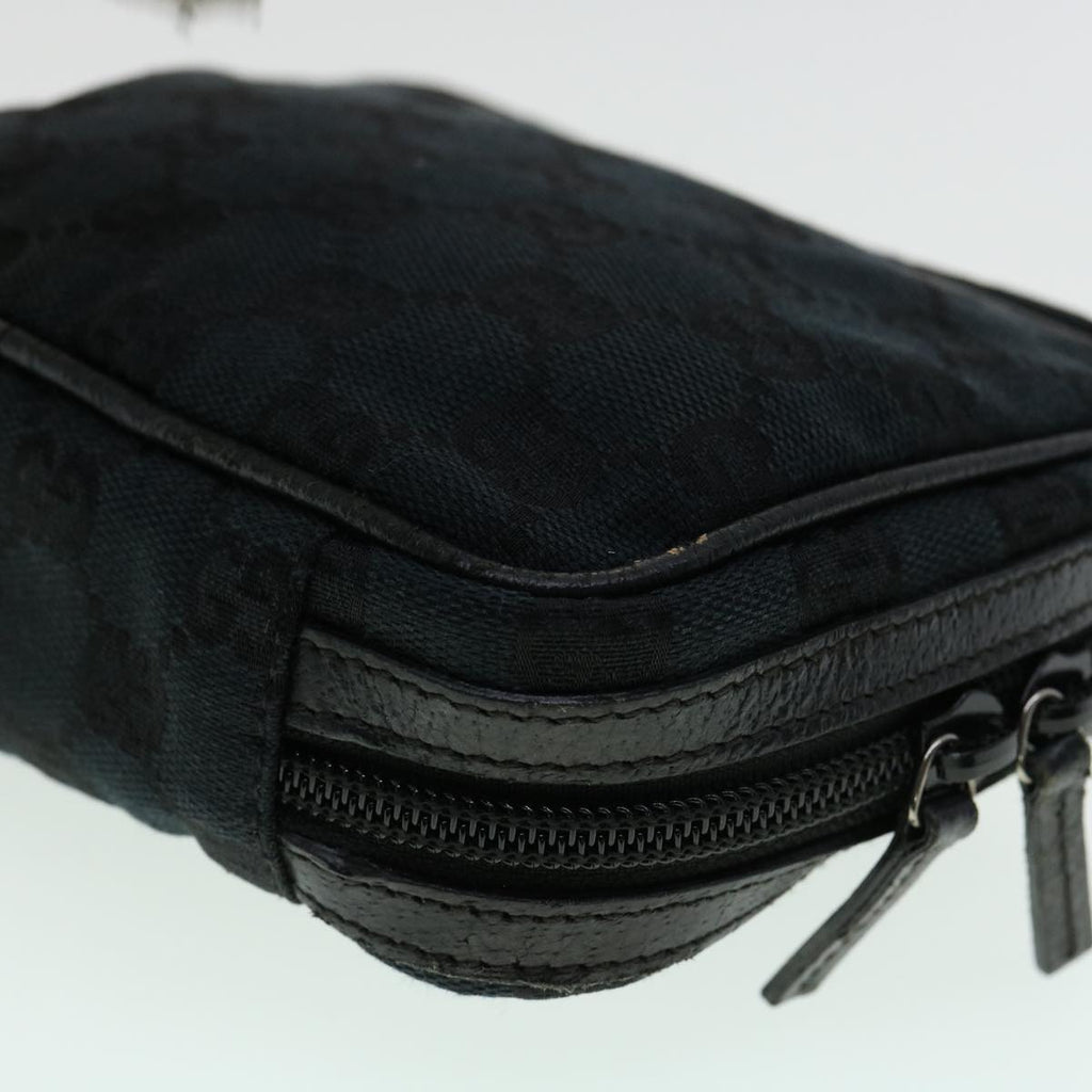 GUCCI GG Canvas Pouch 2Set Black Beige am3271