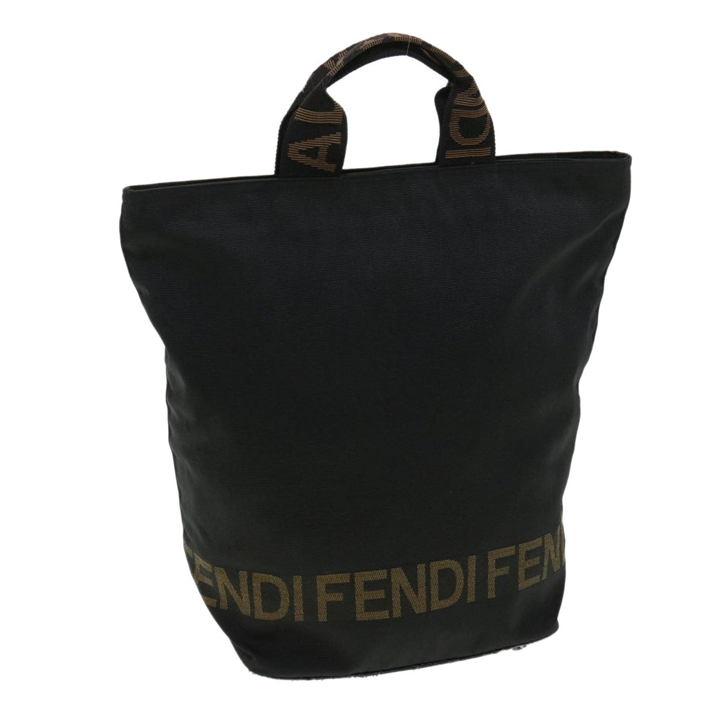 FENDI Hand Bag Brown Black am3299