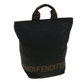 FENDI Hand Bag Brown Black am3299