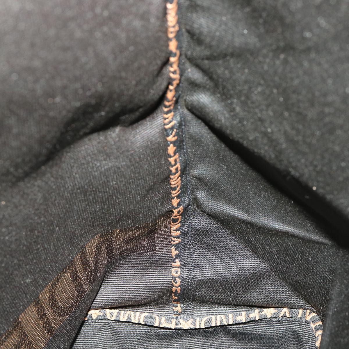 FENDI Hand Bag Brown Black am3299