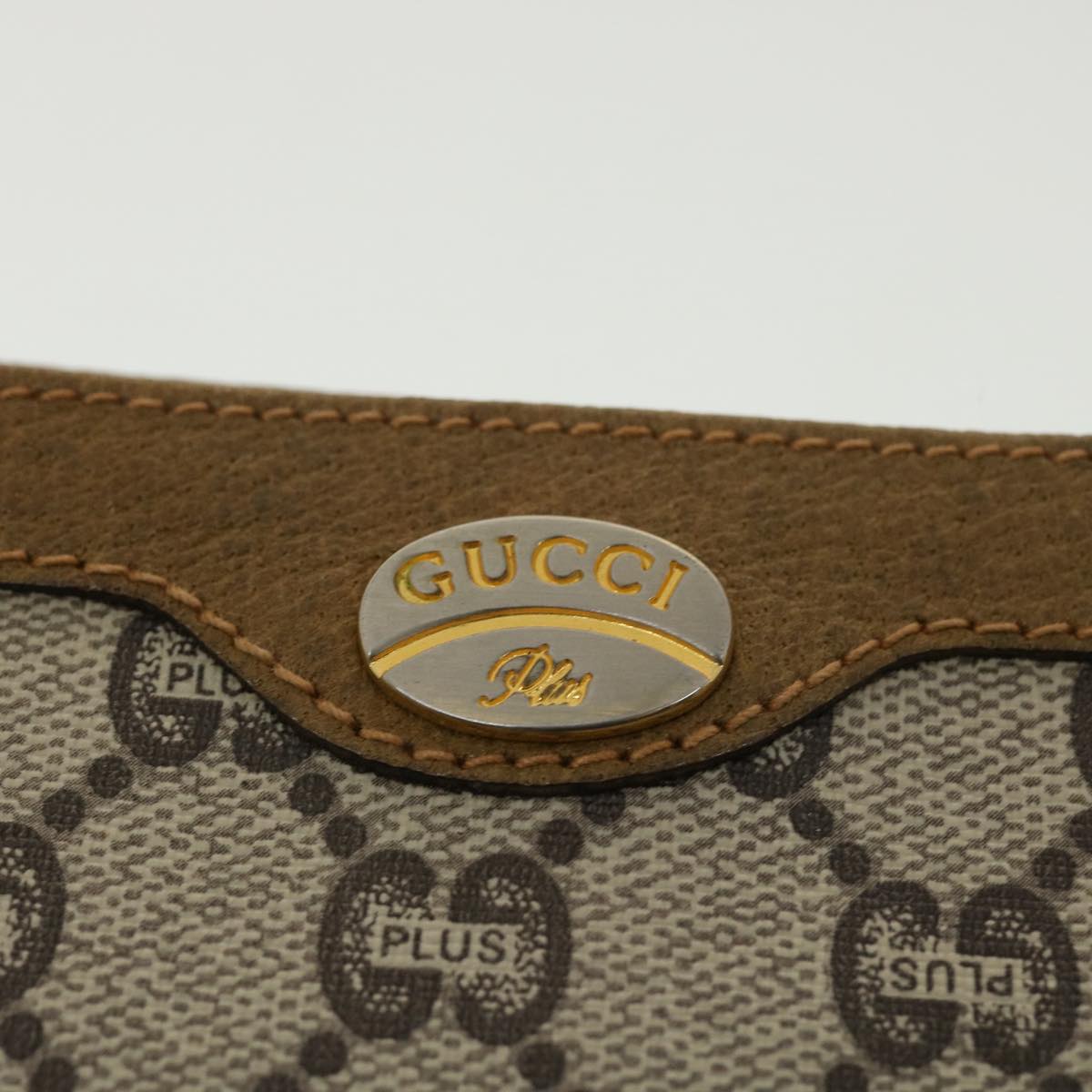 GUCCI GG Plus Canvas Tote Bag Beige am3302