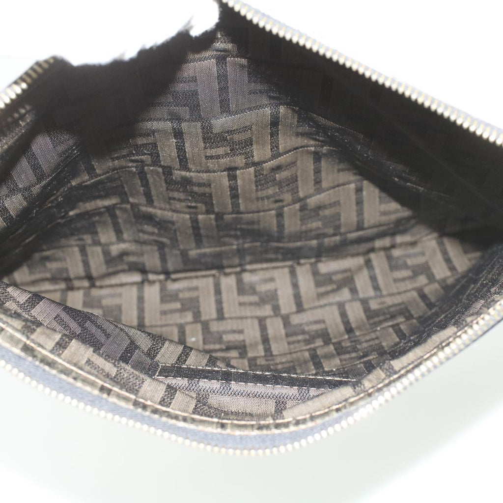 FENDI Zucca Canvas Clutch Bag Brown am3368