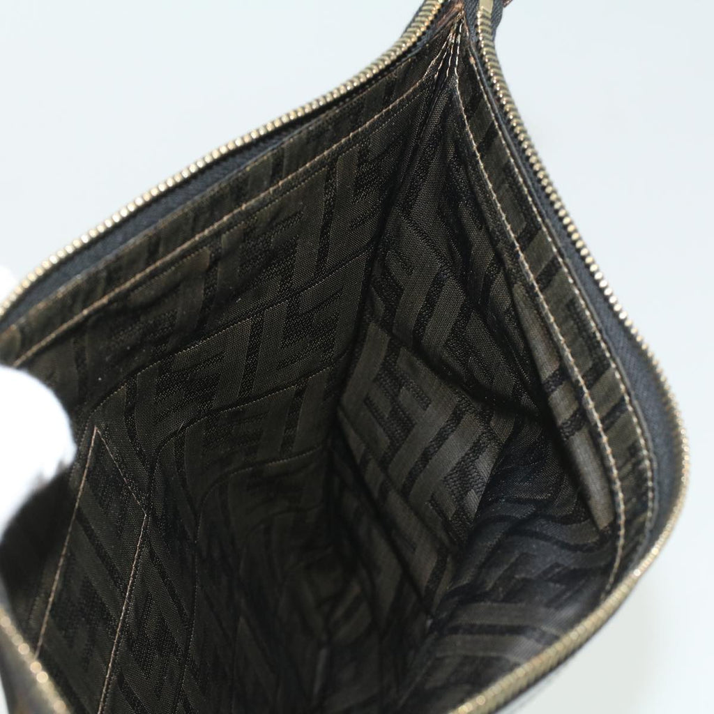 FENDI Zucca Canvas Clutch Bag Brown am3368