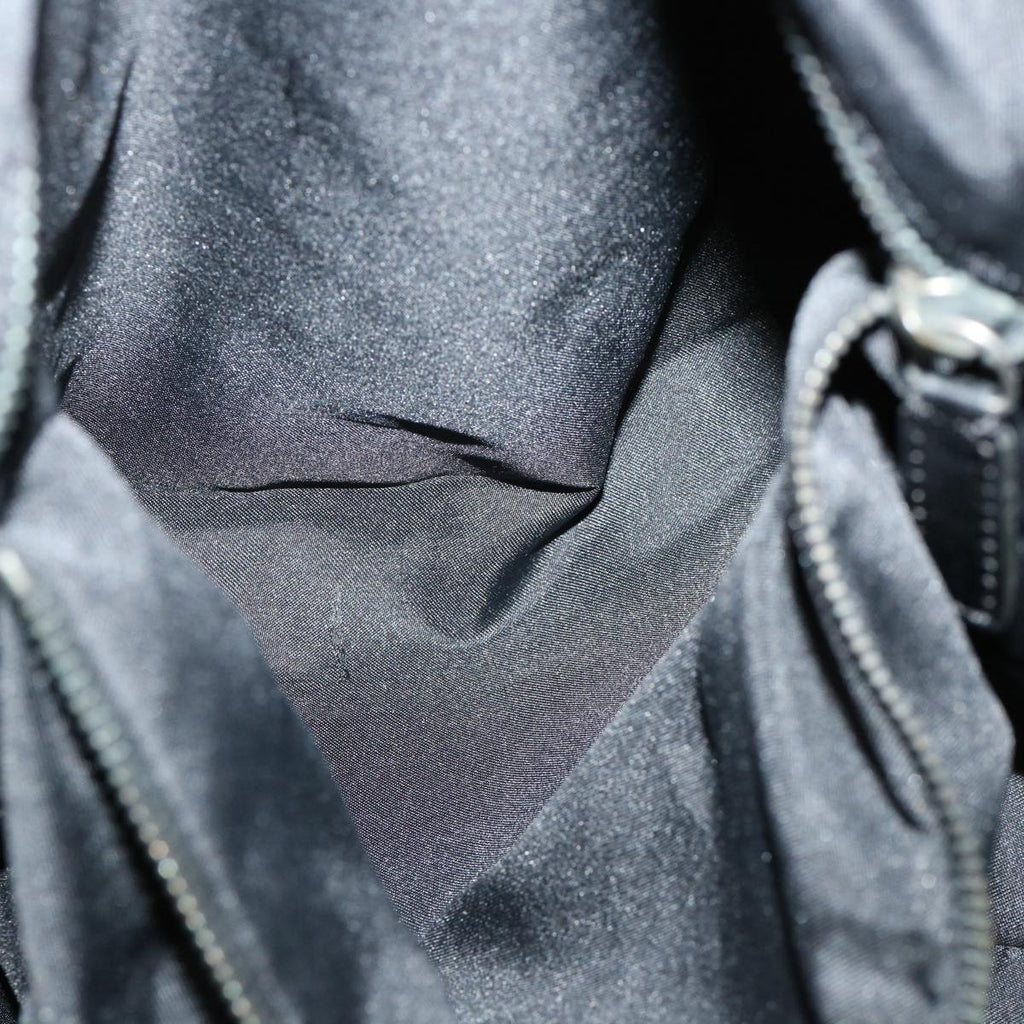 FENDI Zucchino Canvas Boston Bag Black am3471