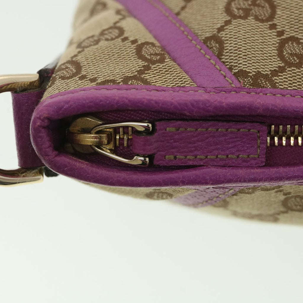 GUCCI GG Canvas Abbey Hand Bag Beige Pink 130939 am3519