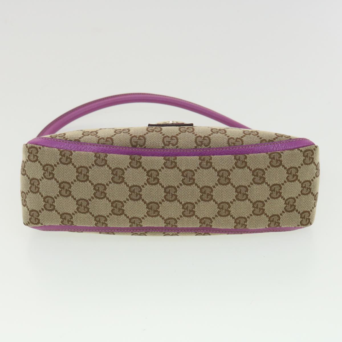 GUCCI GG Canvas Abbey Hand Bag Beige Pink 130939 am3519