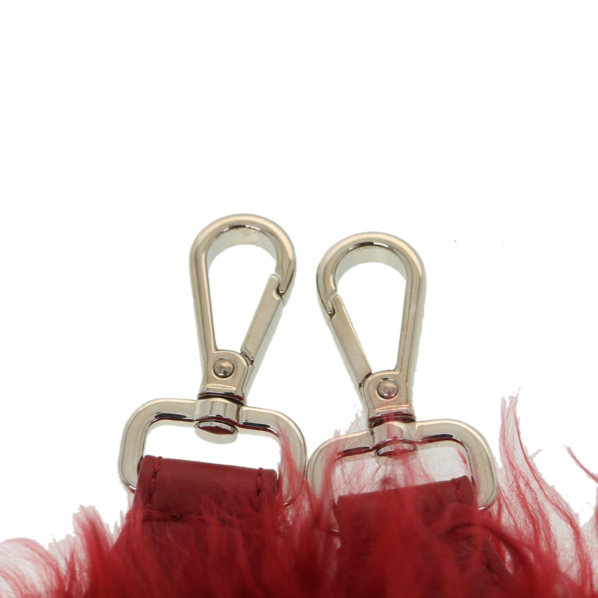 FENDI Shoulder Strap fur 35"" Red am3524