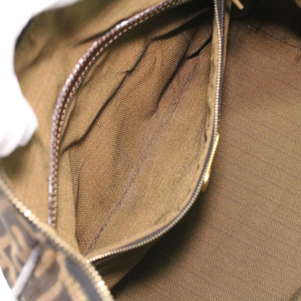 FENDI Hand Bag Zucca Canvas Brown am3593