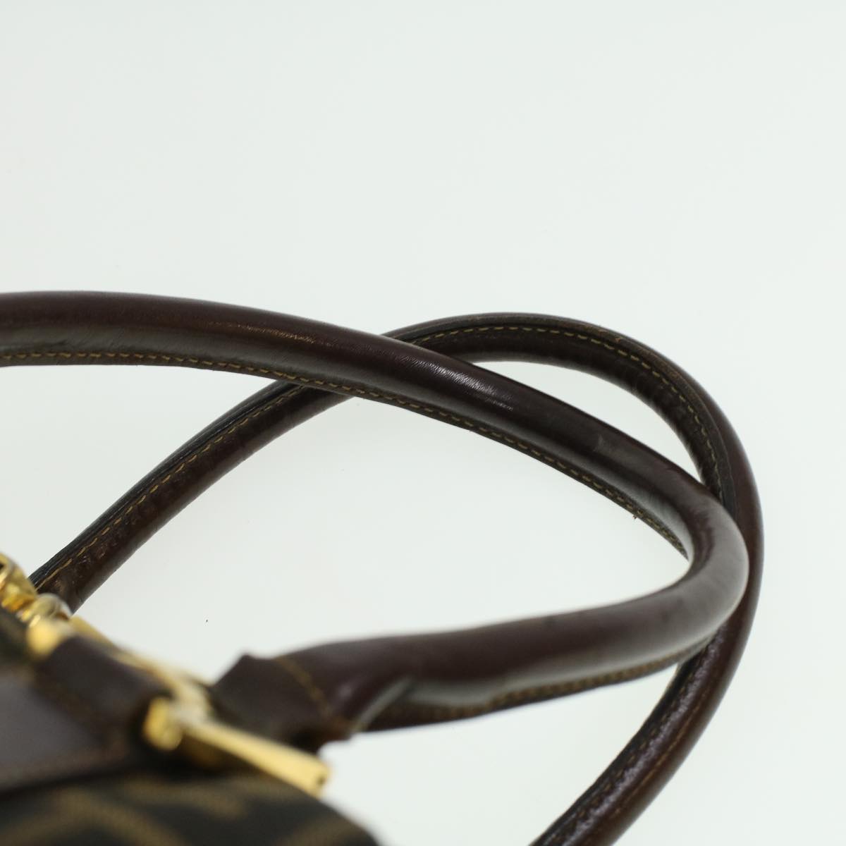 FENDI Hand Bag Zucca Canvas Brown am3593