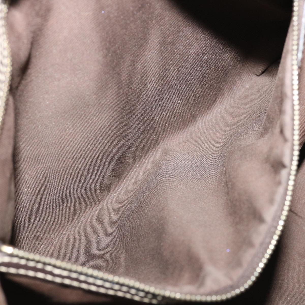 GUCCI GG Canvas Tote Bag Coated Canvas Beige Dark Brown am3623