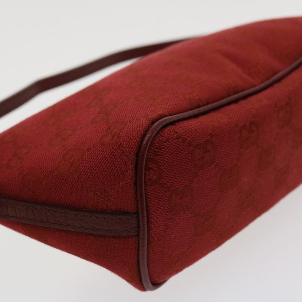 GUCCI GG Canvas Accessory Pouch Red 07198 am3657