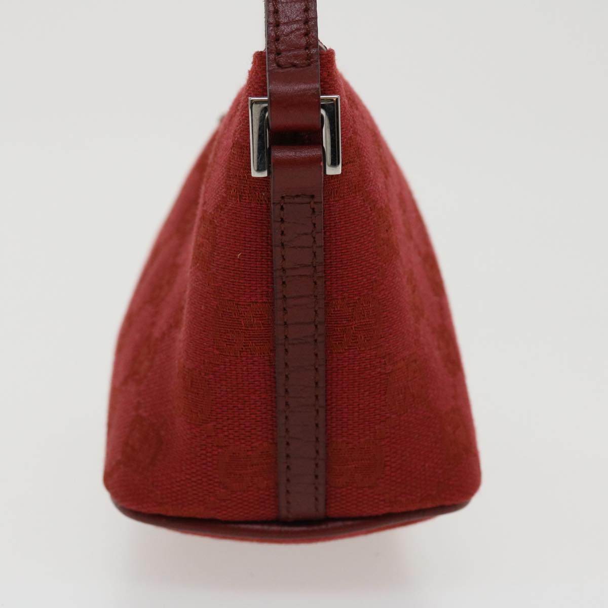 GUCCI GG Canvas Accessory Pouch Red 07198 am3657