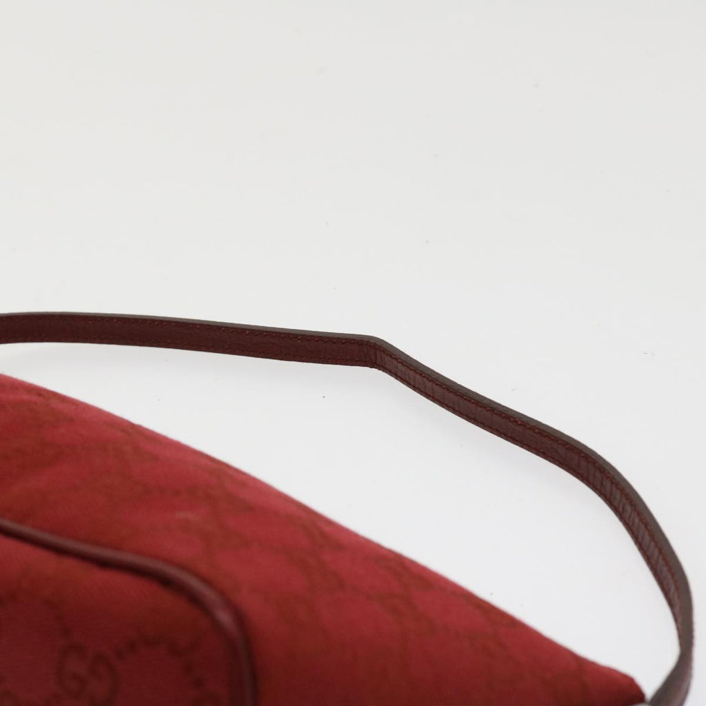 GUCCI GG Canvas Accessory Pouch Red 07198 am3657