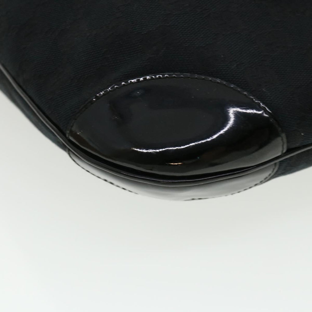 GUCCI GG Canvas Shoulder Bag Canvas Black am3702