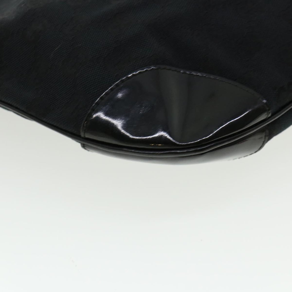 GUCCI GG Canvas Shoulder Bag Canvas Black am3702