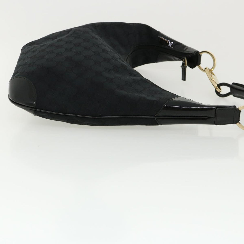 GUCCI GG Canvas Shoulder Bag Canvas Black am3702
