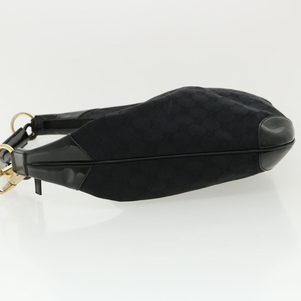 GUCCI GG Canvas Shoulder Bag Canvas Black am3702