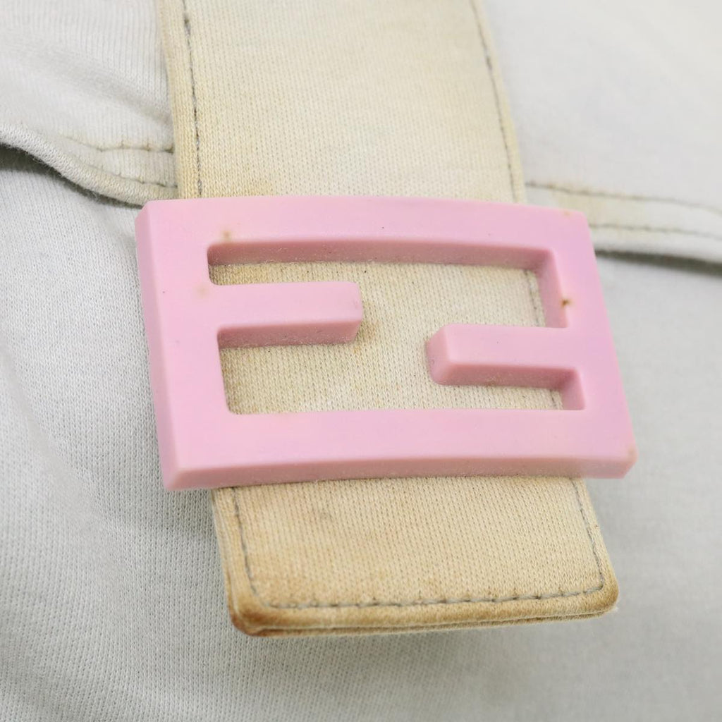 FENDI Shoulder Bag Canvas Light Blue am3717