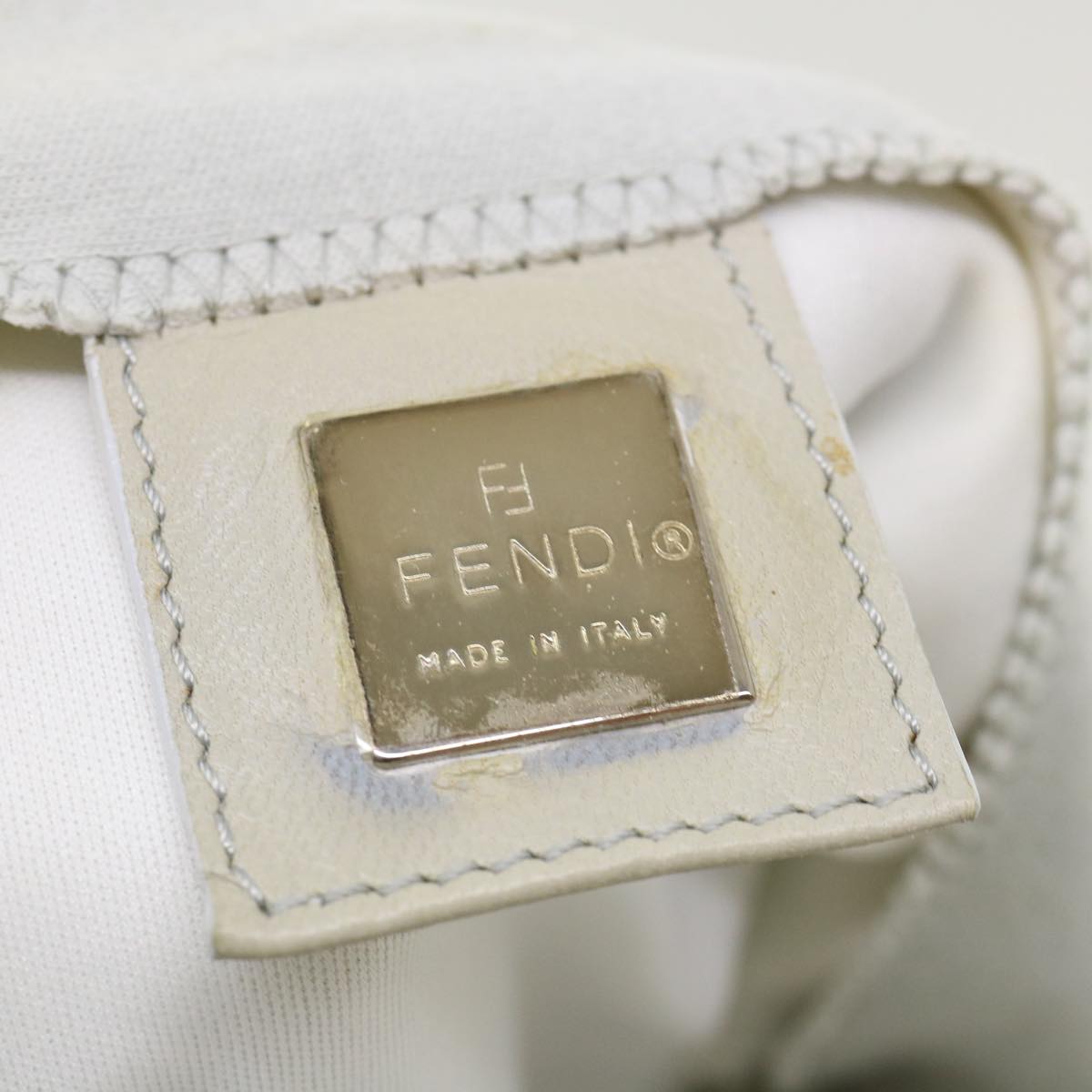 FENDI Shoulder Bag Canvas Light Blue am3717