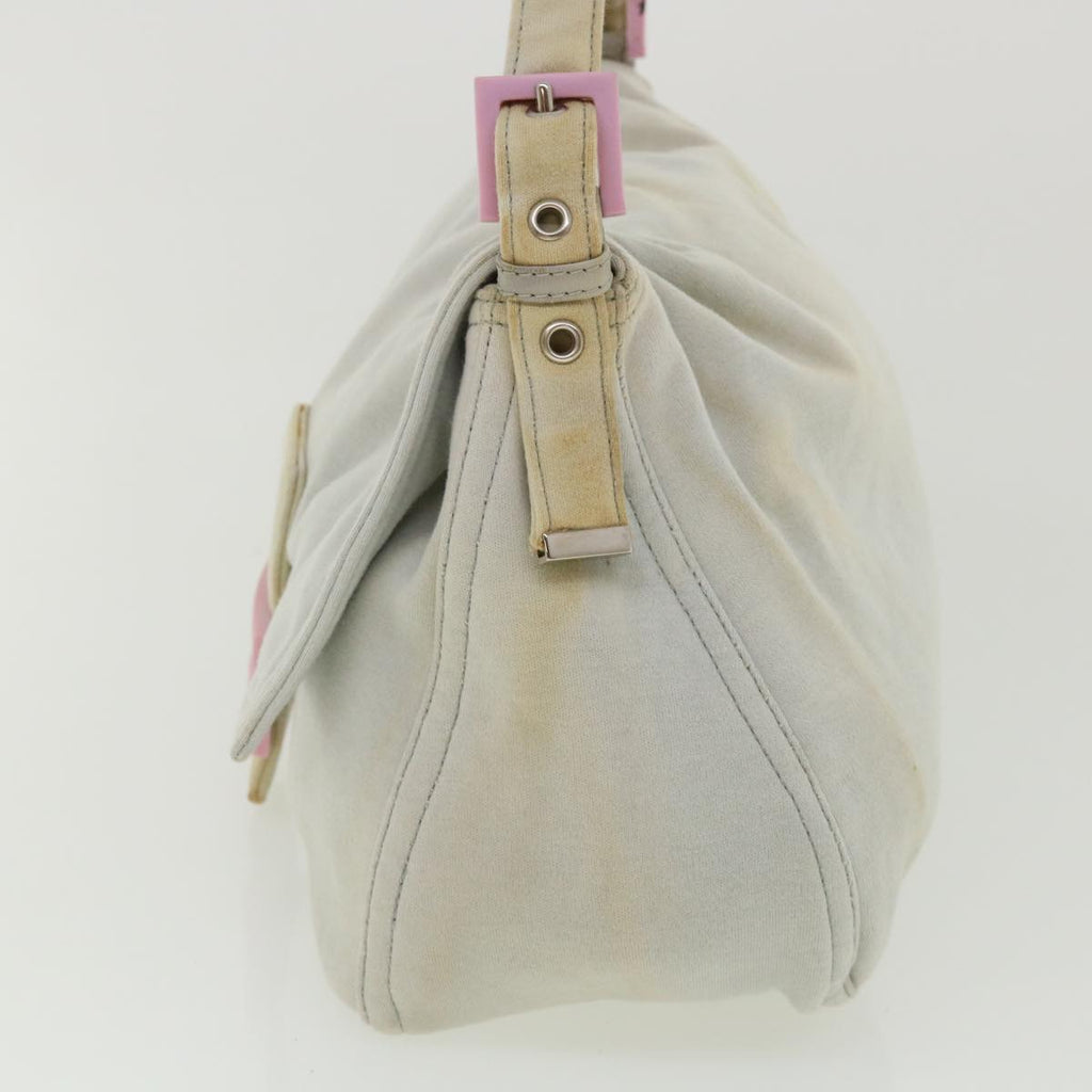FENDI Shoulder Bag Canvas Light Blue am3717