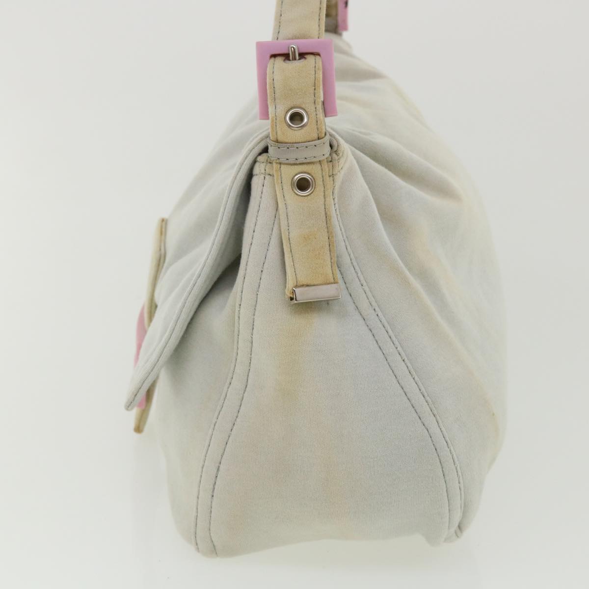 FENDI Shoulder Bag Canvas Light Blue am3717