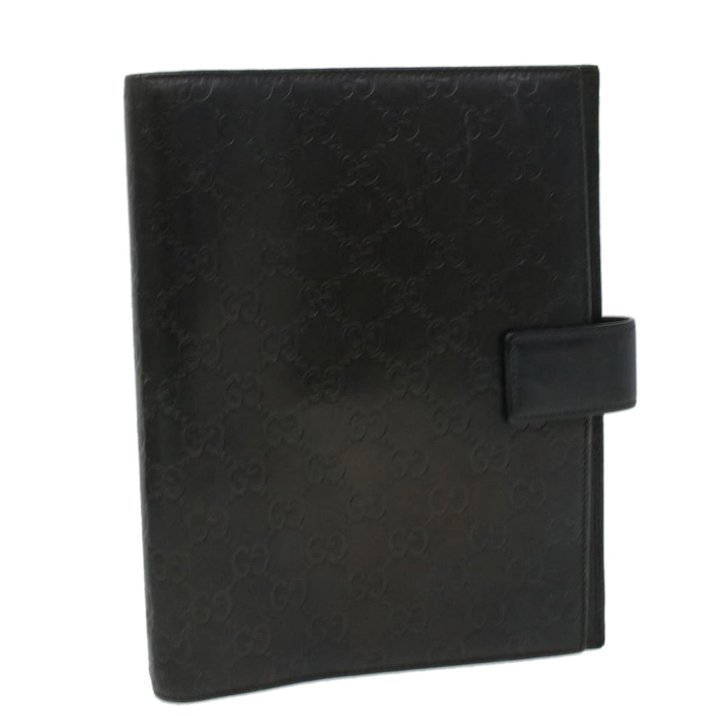 GUCCI Guccissima Agenda GM Day Planner Cover Black 115240 am3801