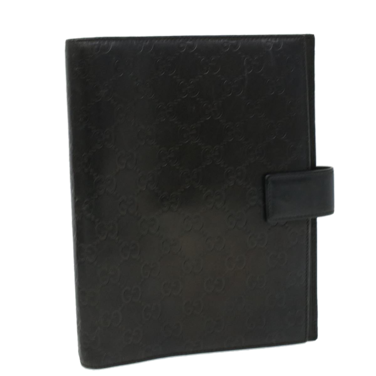 GUCCI Guccissima Agenda GM Day Planner Cover Black 115240 am3801
