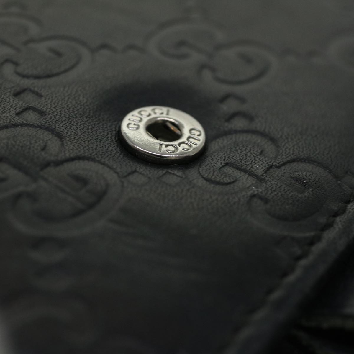GUCCI Guccissima Agenda GM Day Planner Cover Black 115240 am3801