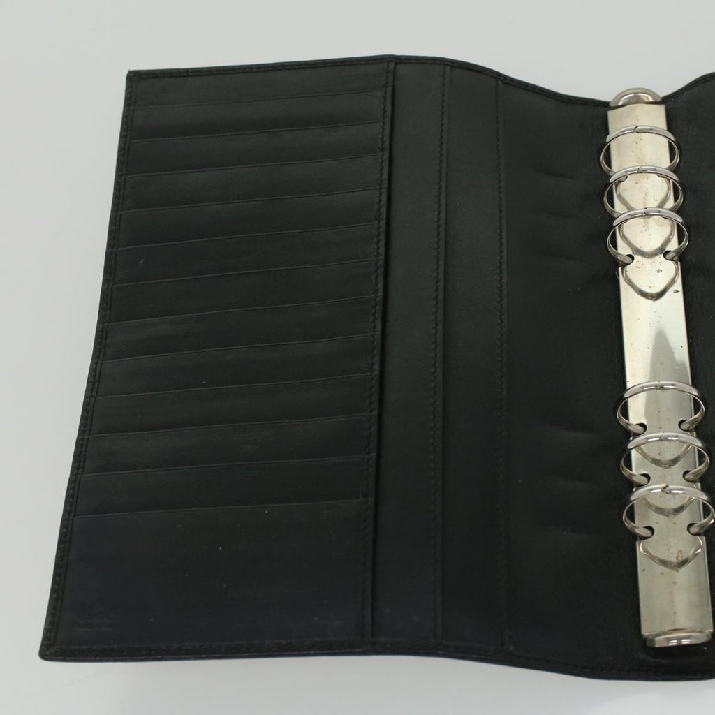GUCCI Guccissima Agenda GM Day Planner Cover Black 115240 am3801