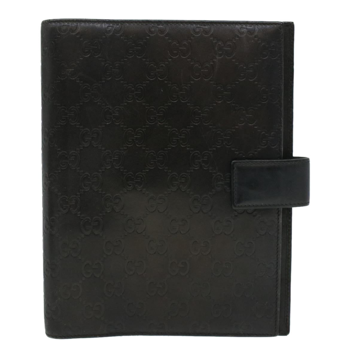 GUCCI Guccissima Agenda GM Day Planner Cover Black 115240 am3801