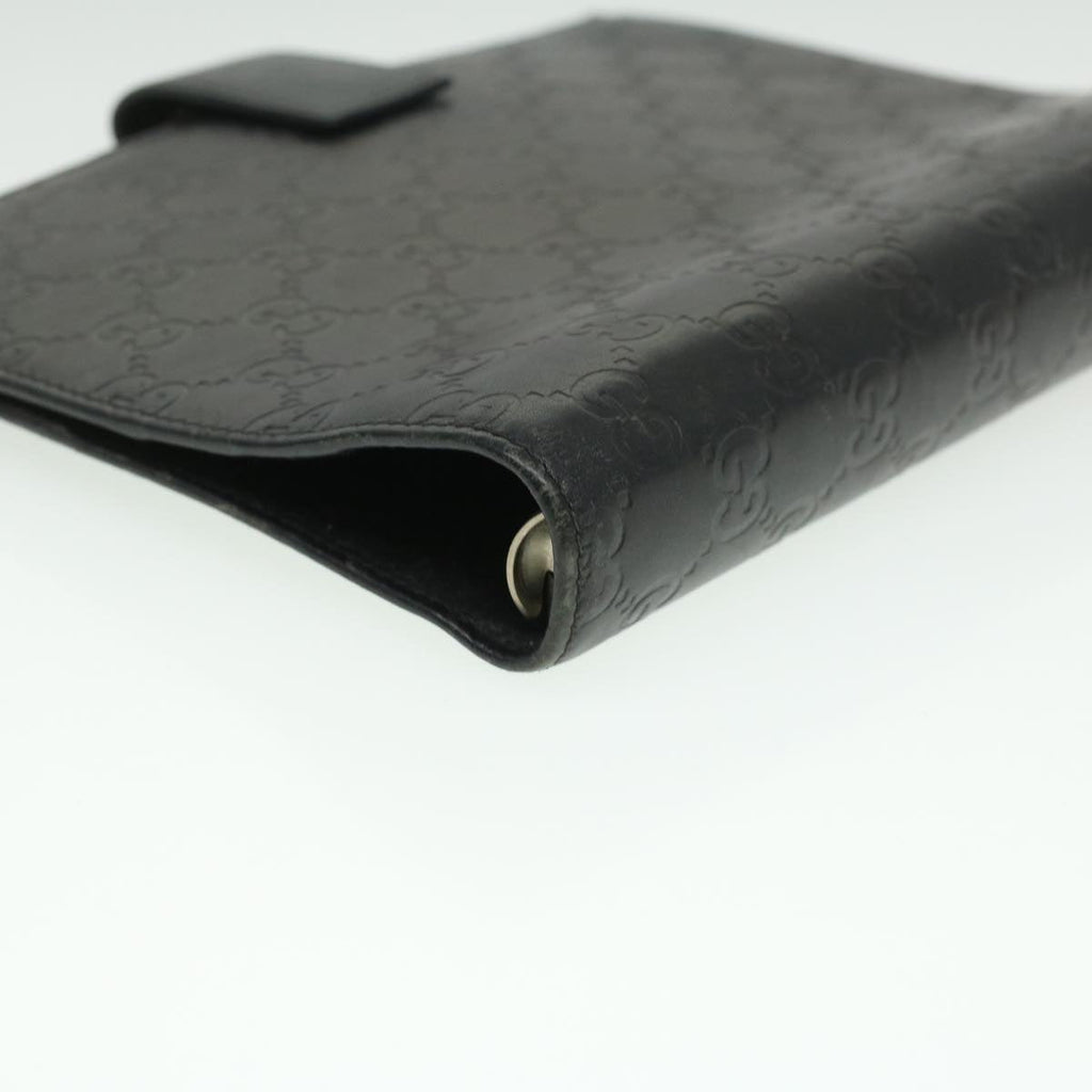 GUCCI Guccissima Agenda GM Day Planner Cover Black 115240 am3801