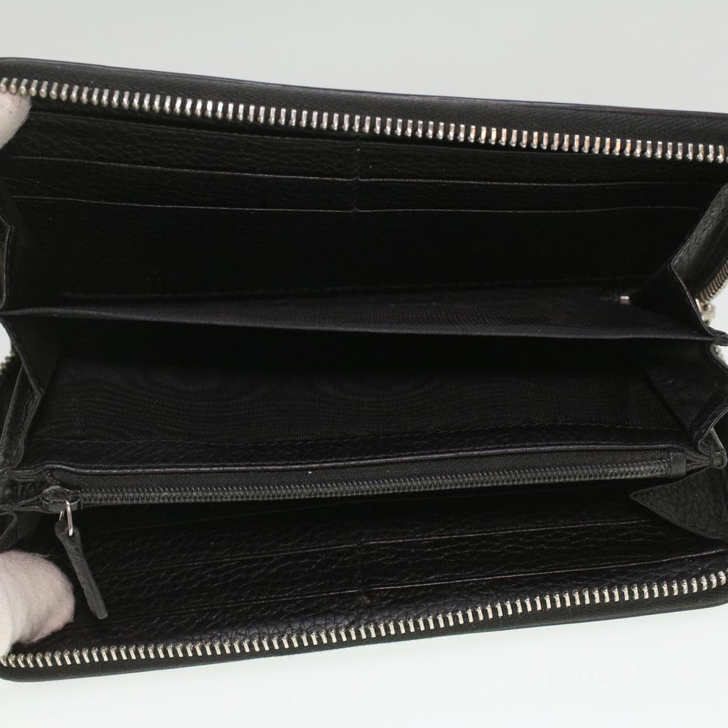 GUCCI Long Wallet Leather Black 473928 am3822