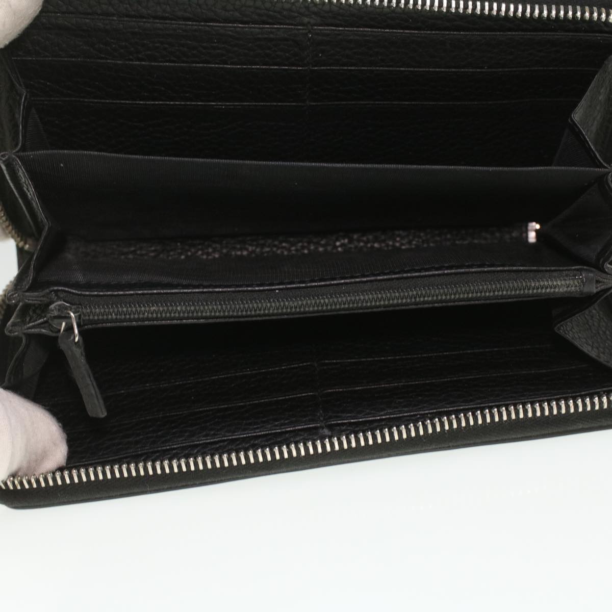 GUCCI Long Wallet Leather Black 473928 am3822