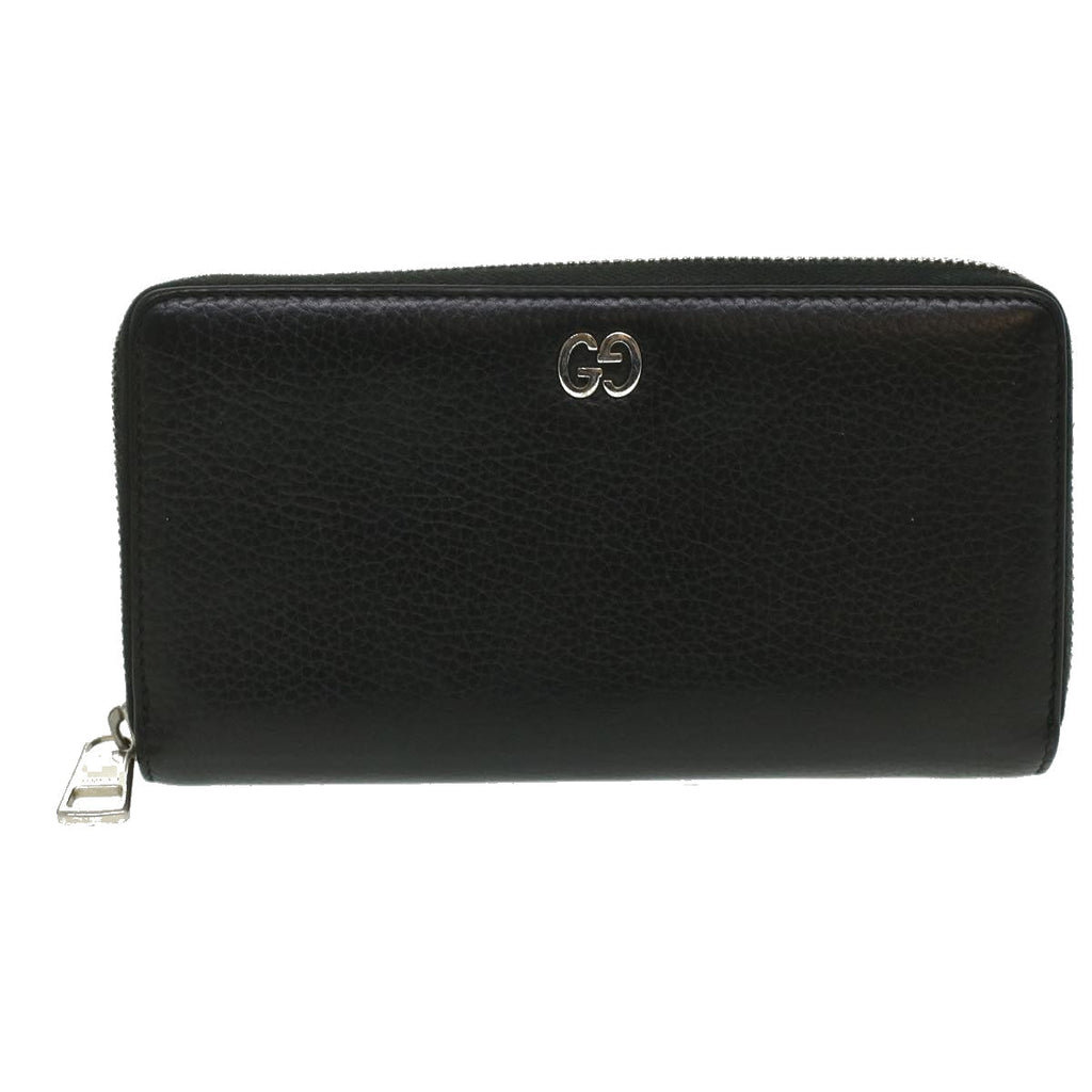 GUCCI Long Wallet Leather Black 473928 am3822