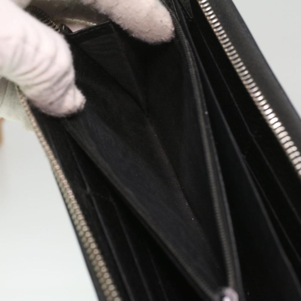 GUCCI Long Wallet Leather Black 473928 am3822