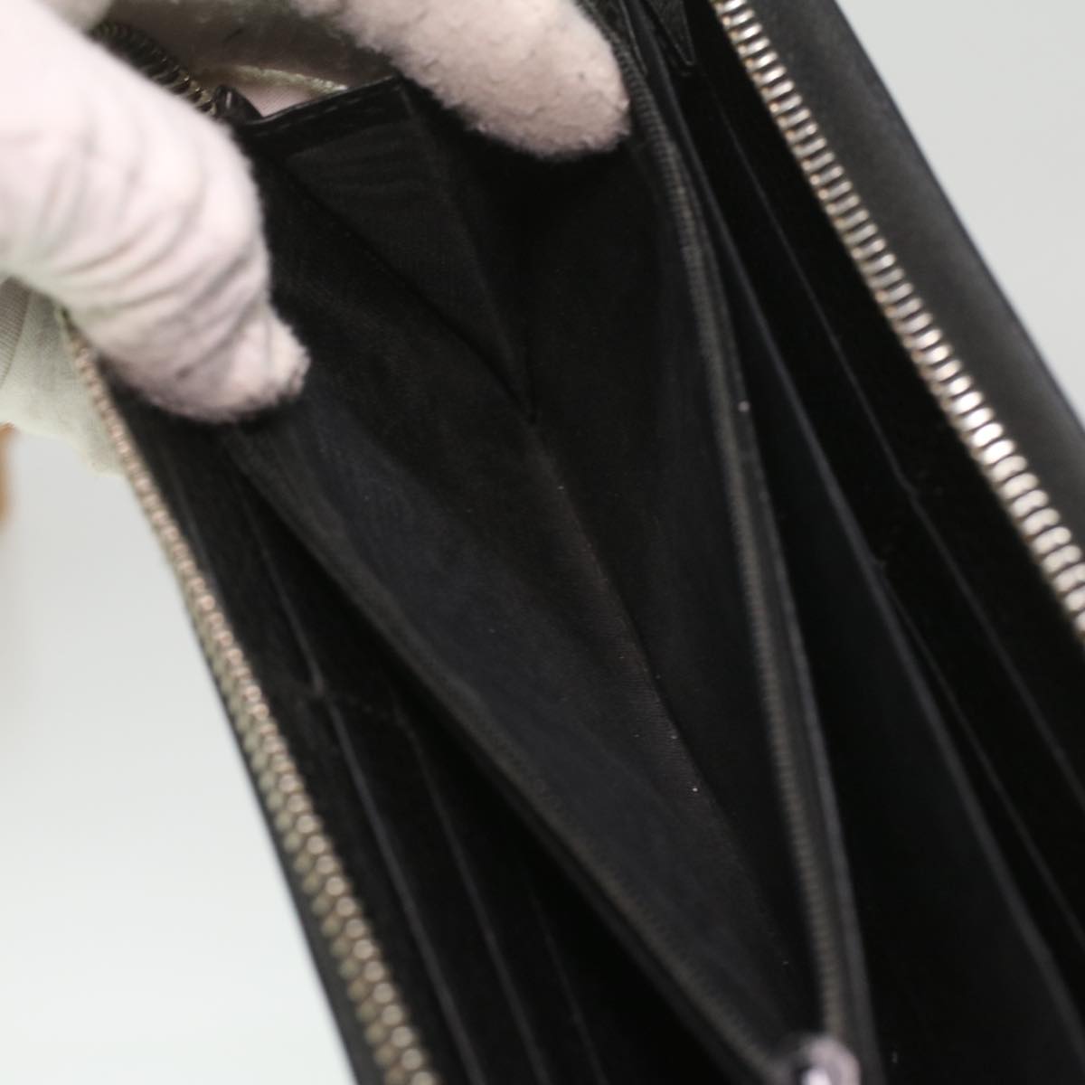 GUCCI Long Wallet Leather Black 473928 am3822
