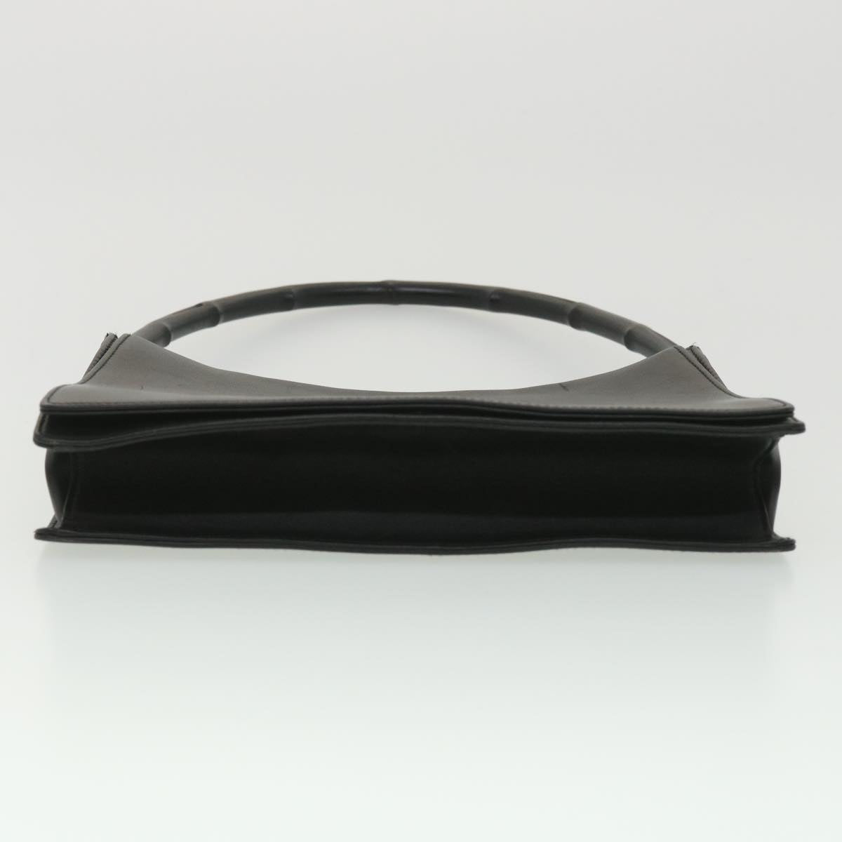 GUCCI Bamboo Shoulder Bag Leather Black 001 3239 001998 am3859