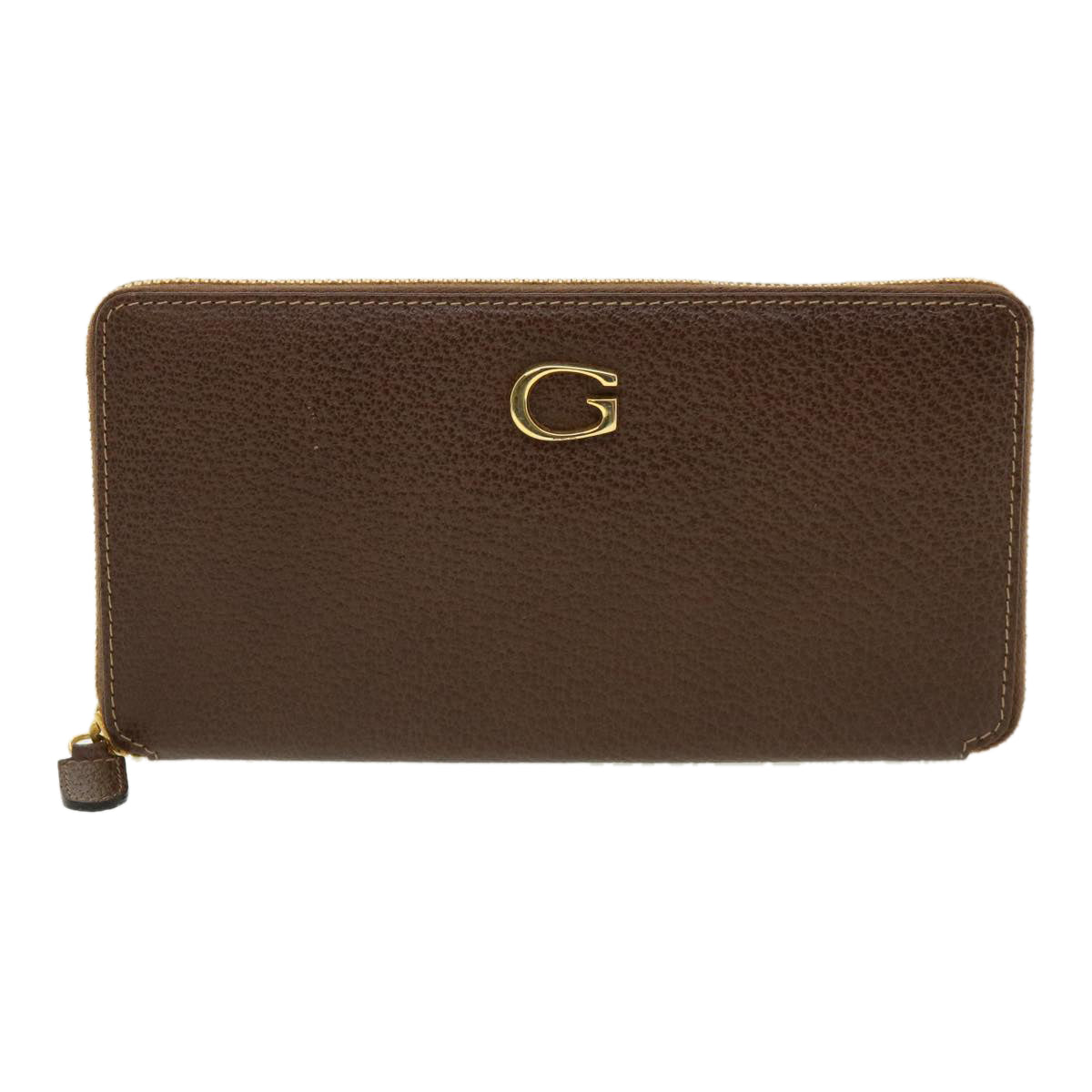 GUCCI Long Wallet Leather Gray 035218418470 am3871