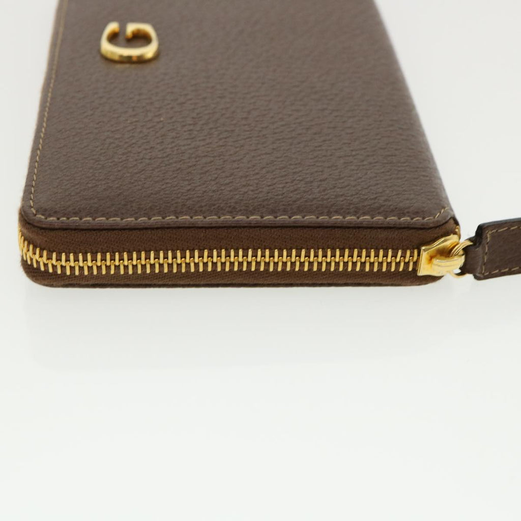 GUCCI Long Wallet Leather Gray 035218418470 am3871