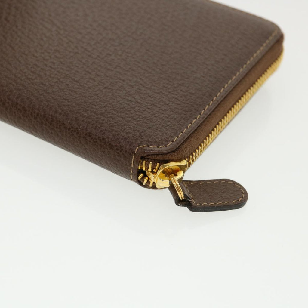GUCCI Long Wallet Leather Gray 035218418470 am3871