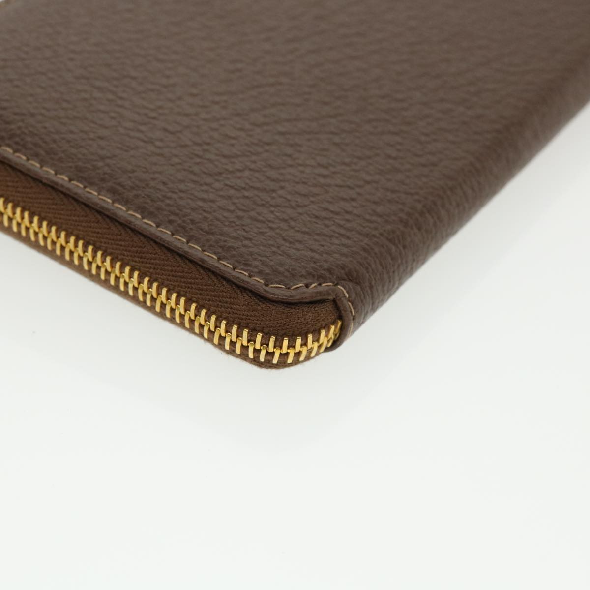 GUCCI Long Wallet Leather Gray 035218418470 am3871
