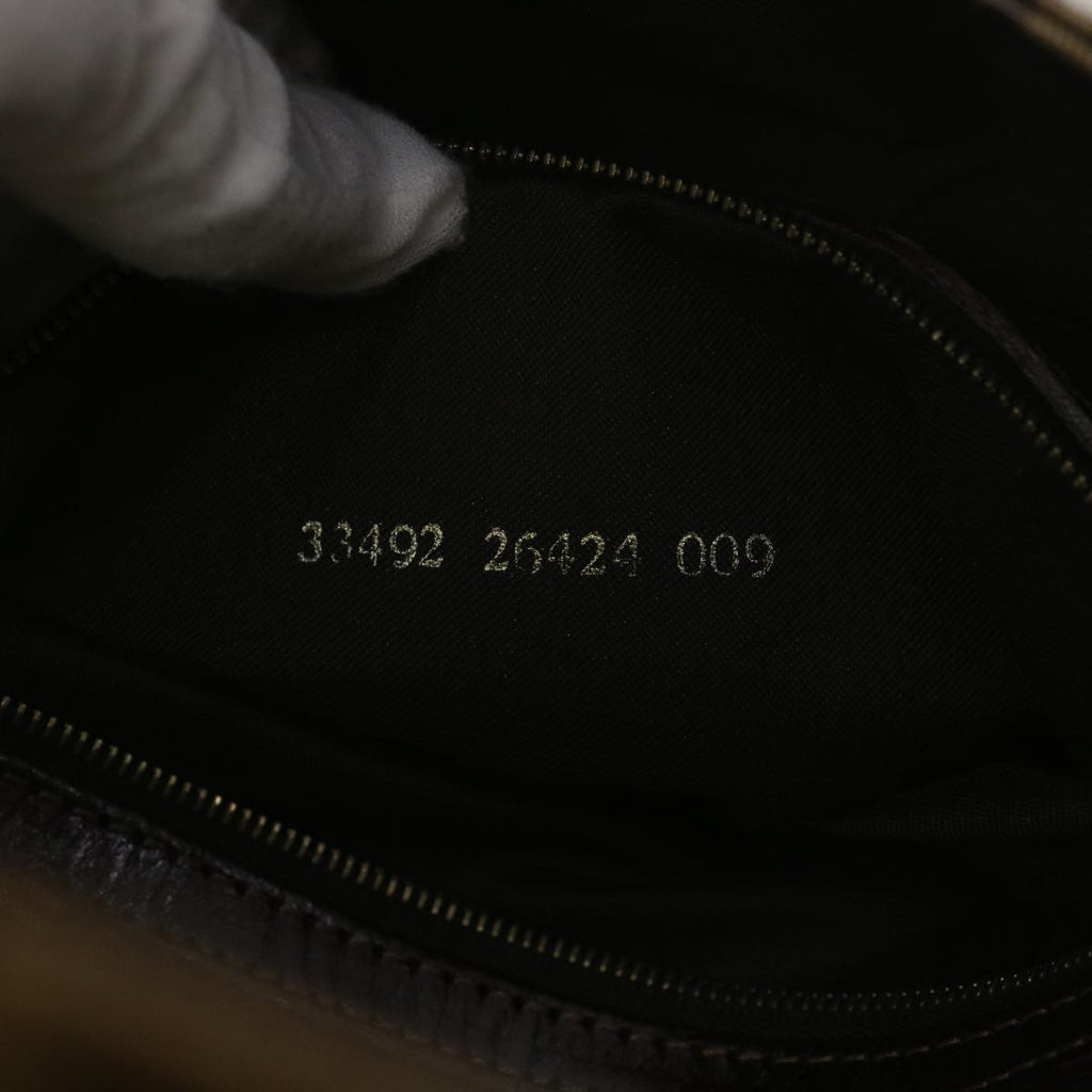 FENDI Mamma Baguette Zucchino Shoulder Bag Coated Canvas Brown am3912