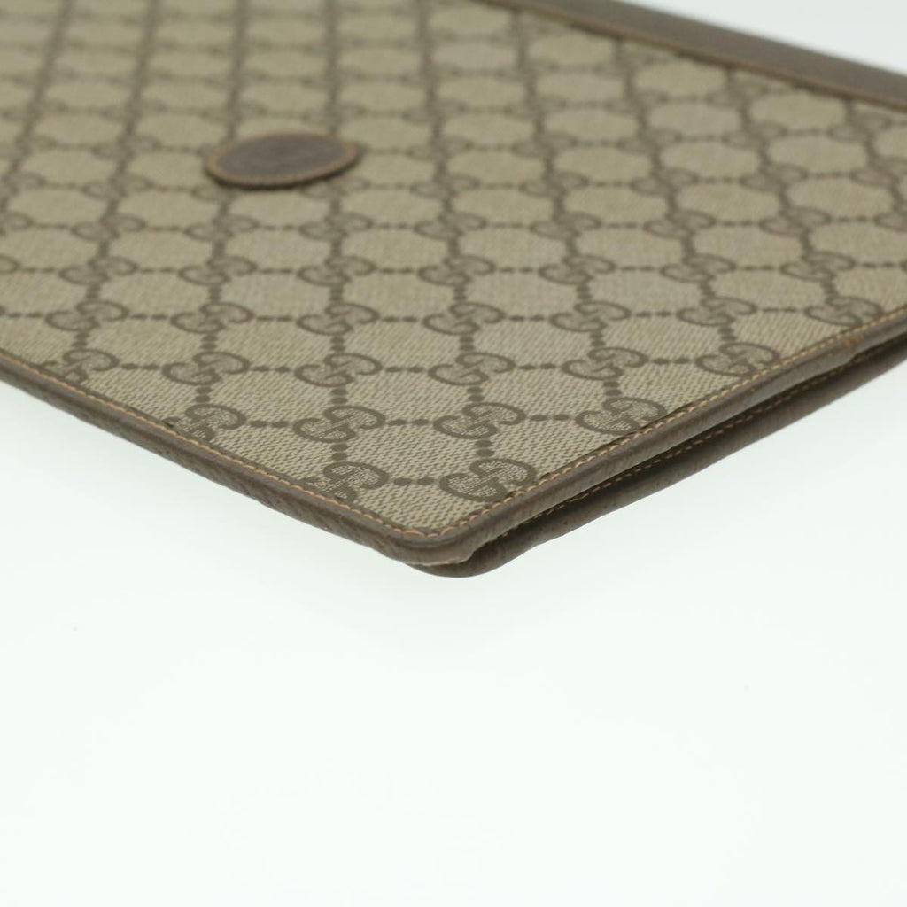 GUCCI GG Canvas Day Planner Cover PVC Leather Beige am3940
